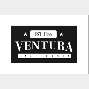 Ventura Est. 1866 (Standard White) Posters and Art